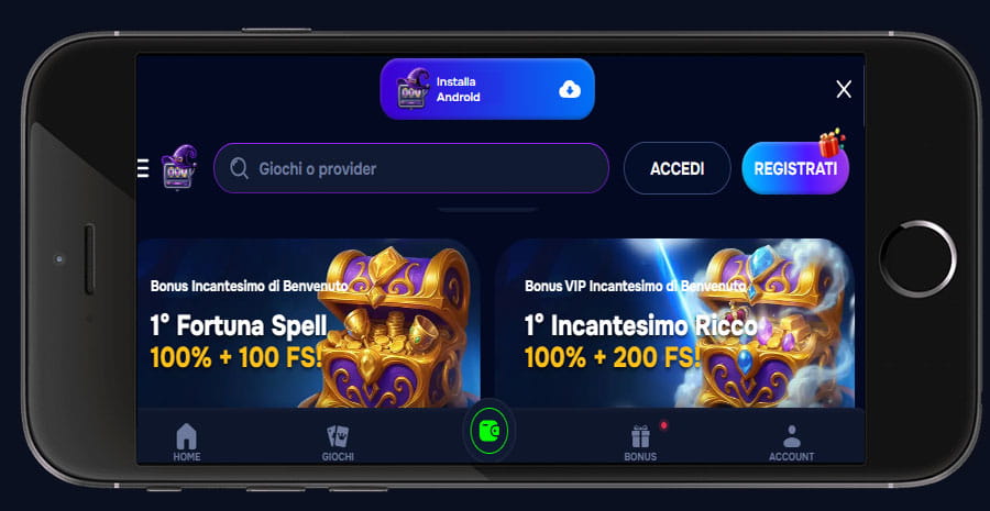 Installa android casino. 