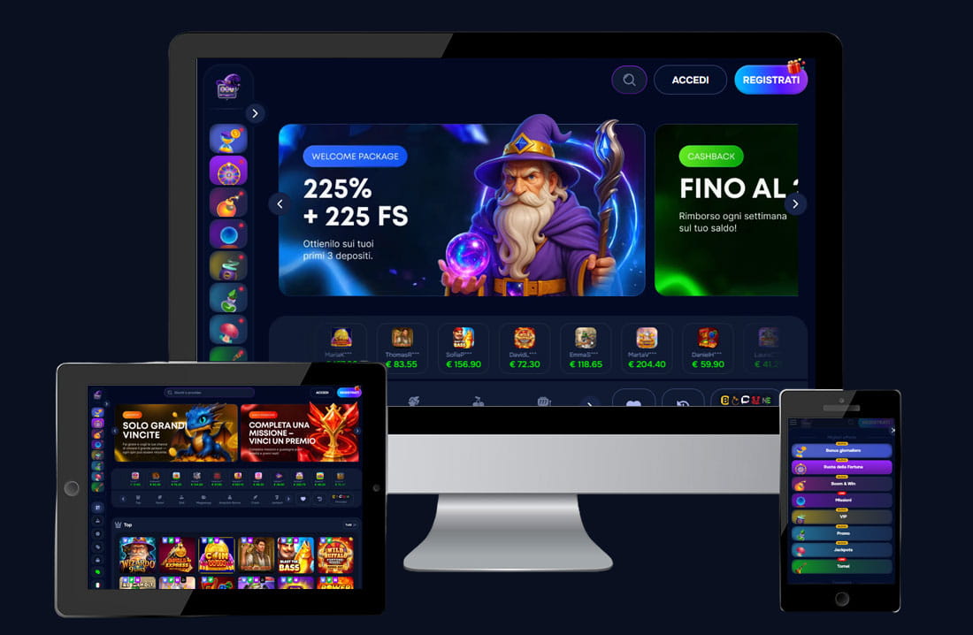 Wizardo Casinò mobile. 